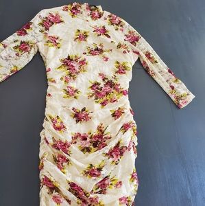 Forever 21 ruched floral dress